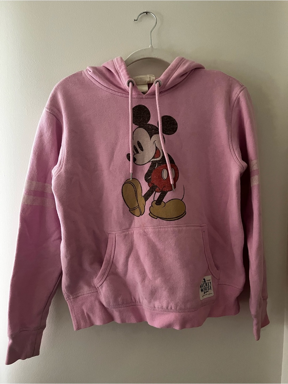 Womenโs Pink H&M Collab Mickey Mouse Pullover